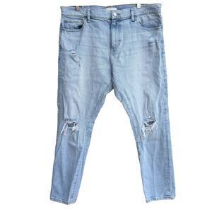 PacSun Athletic Slim Distressed Light Wash Jeans 36x32